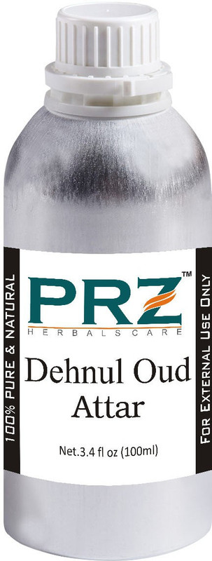 PRZ Dehnul Oud Attar For Unisex (100 ML) - Pure Natural Premium Quality Perfume (Non-Alcoholic) Floral Attar(Dehn el oud)