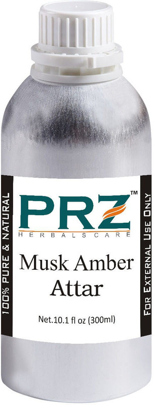 PRZ Musk Amber Attar For Unisex (300 ML) - Pure Natural Premium Quality Perfume (Non-Alcoholic) Floral Attar(Musk)
