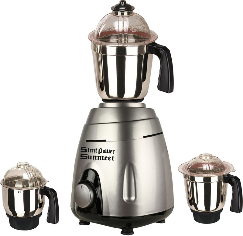 SilentPowerSunmeet SM_VGuard_Grey_MG17-TA-8 750 W Mixer Grinder(Metallic Grey, 3 Jars)
