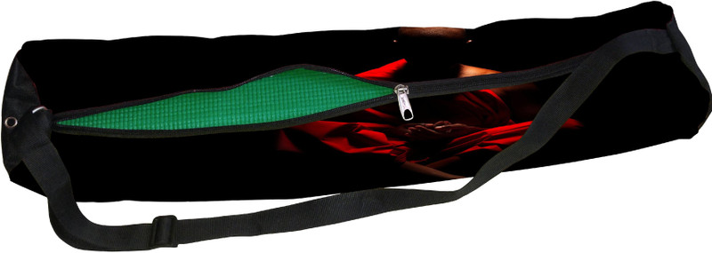 Orgner Poly Canvas Printed yoga mat Covers. Design : Meditation is the best medication(Multicolor, Backpack)