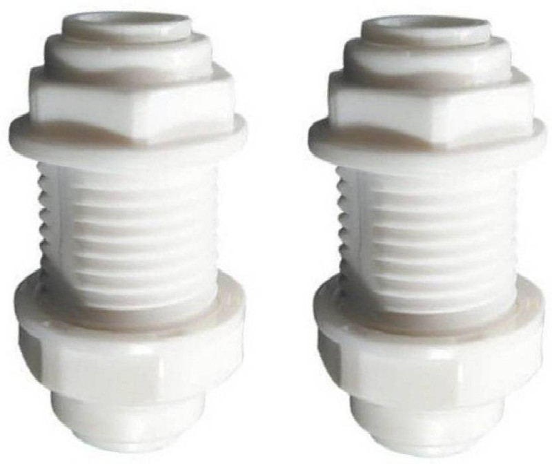 bharat traders Elbows Connectors Bulk Head Union Body Jointer 1/4 inch QC x 1/4 inch Qc for RO UV UF Mineral Water Purifiers Service Solid Filter Cartridge(0, Pack of 2)