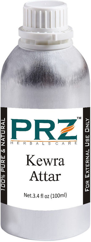 PRZ Kewra Attar For Unisex (100 ML) - Pure Natural Premium Quality Perfume (Non-Alcoholic) Floral Attar(Kewda)