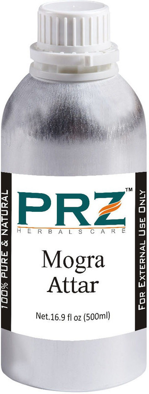 PRZ Mogra Attar Roll-on For Unisex (500 ML) - Pure Natural Premium Quality Perfume (Non-Alcoholic) Floral Attar(Motia/Jasmin)