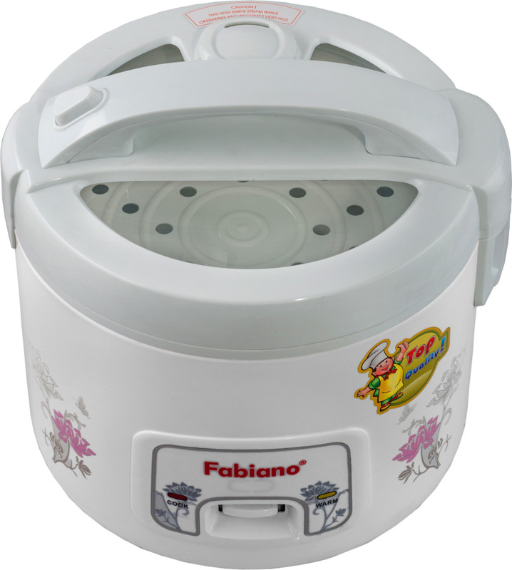fabiano FAB-RC-011 Electric Rice Cooker with Steaming Feature(1.8 L, White)