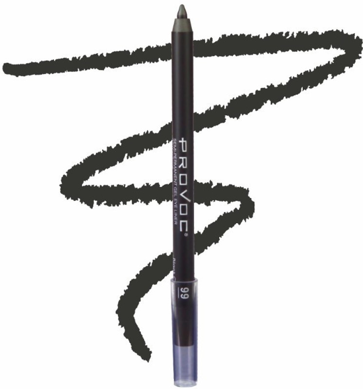 Provoc Semi-Permanent Gel Eye Liner - 99 Black Caviar 9.07 g(99 Black Caviar)