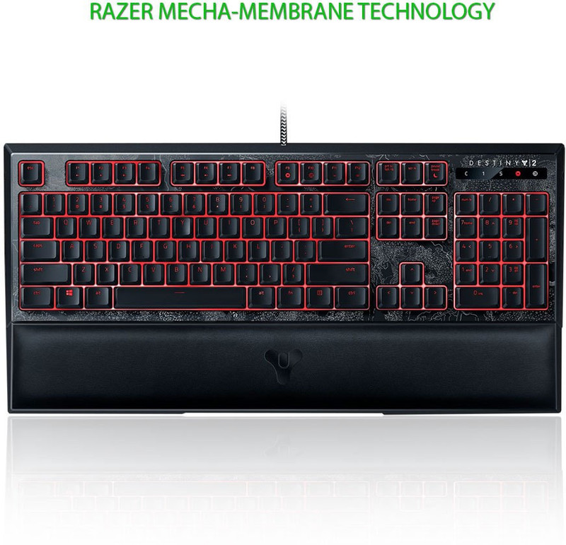 Razer Destiny 2 Ornata Chroma - Multi-color Membrane Wired USB Gaming Keyboard(Black)