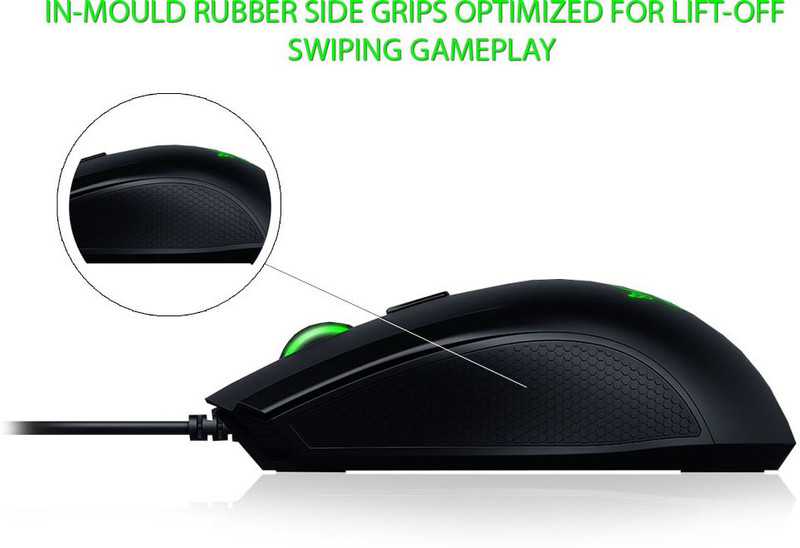 Razer Abyssus V2 Essential Ambidextrous Wired Optical Gaming Mouse(USB, Black)