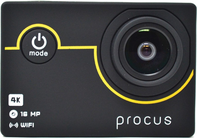 PROCUS Rush 4K Full Pack Sports and Action Camera(Black, 16 MP)
