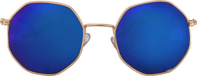DameModa Retro Square, Round, Sports, Oval, Over-sized, Aviator, Rectangular, Wrap-around, Rectangular Sunglasses(Blue)