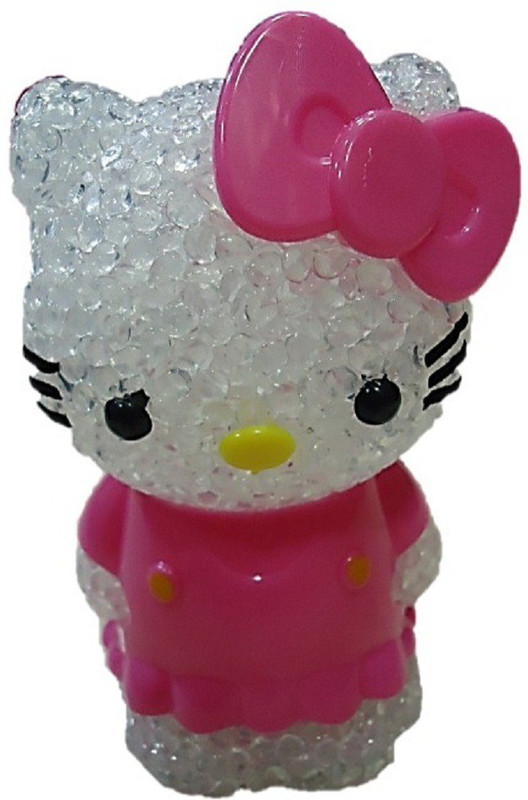tako bell Crystal Diamond Doraemon Night Lamp Gift Toy Light LED Changing - Table Lamp(10 cm, Multicolor)