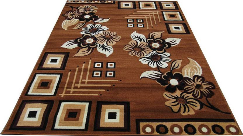 as handloom Gold Acrylic Carpet(122 cm  X 150 cm)
