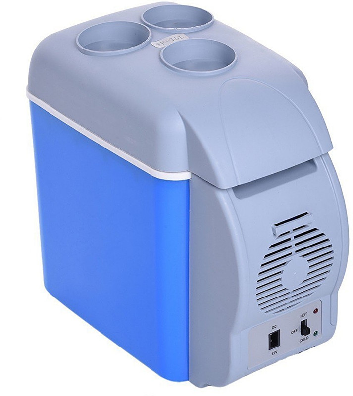 MK G764 12V 7.5L Portable Mini Warming and Cooling Vehicle Refrigerator Car Freezer Fridge Hot and Cold Double Use For car (01) 7.5 L Compact Refrigerator(Multicolor)