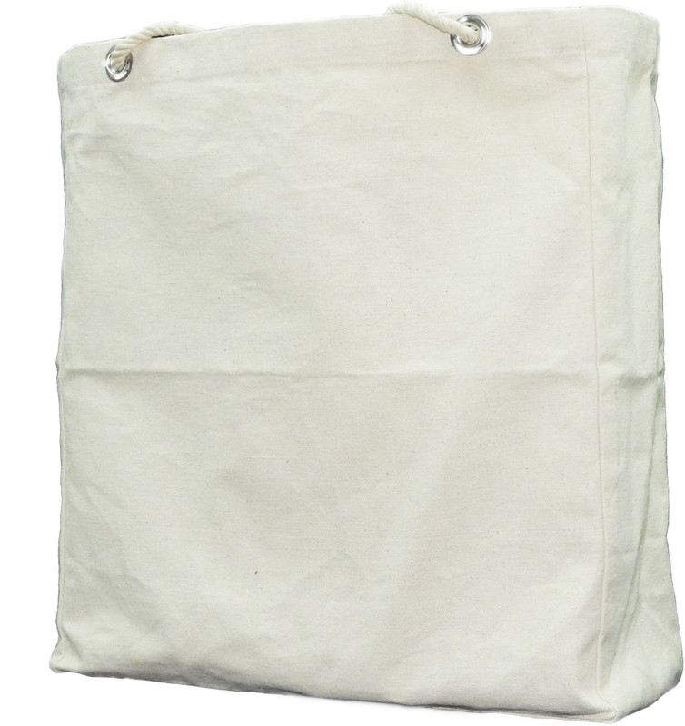Rawbags Canvas Tote Bag/Shopping Bag Multipurpose Bag(White, 217 inch)