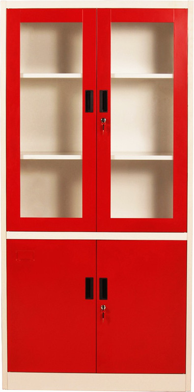 Woodness Cameron Metal Close Book Shelf Finish Color Dual tone