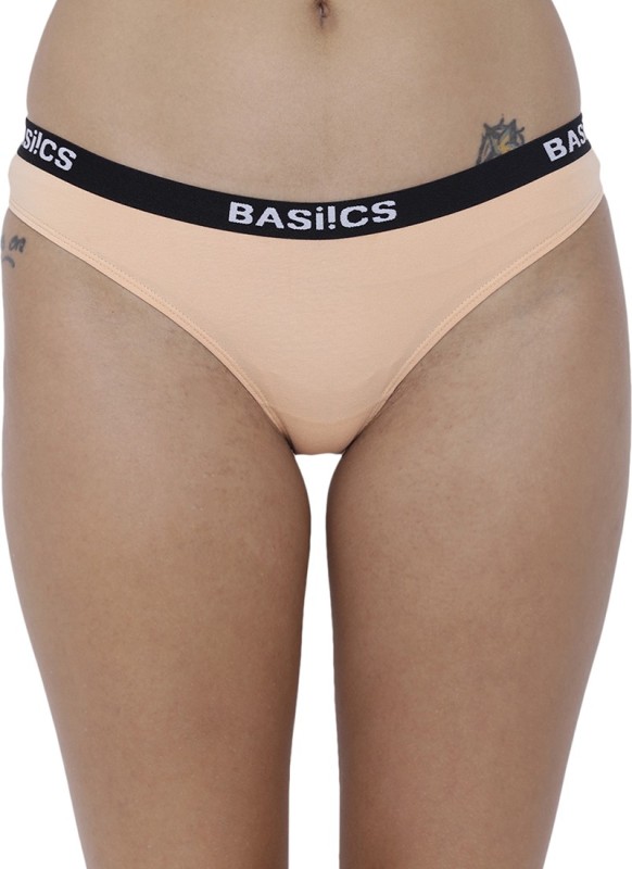 BASIICS by La Intimo Women Hipster Beige Panty(Pack of 1)