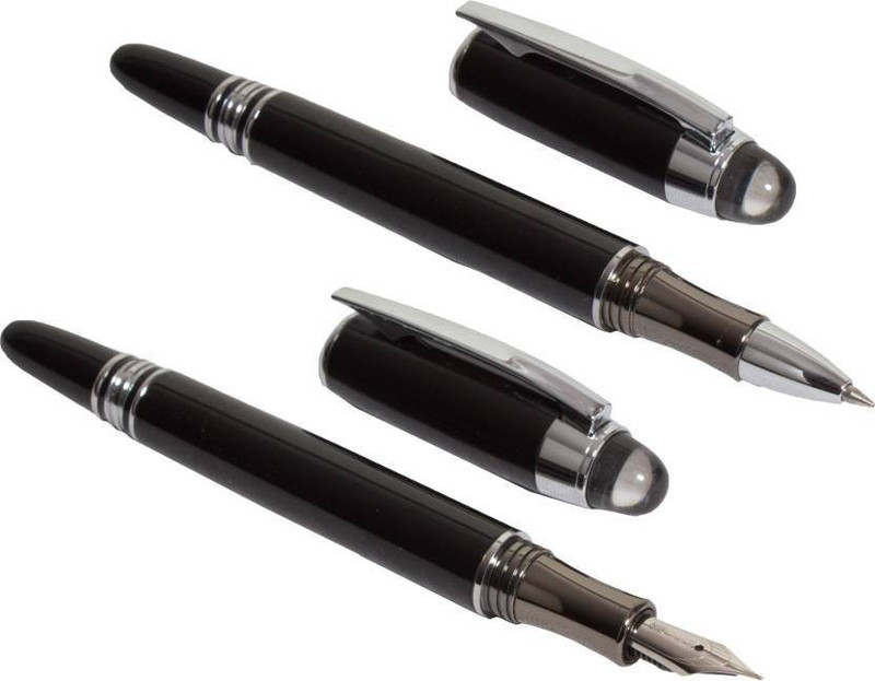 ledos Star Walker Set Black Roller & Fountain Pen(Pack of 2)