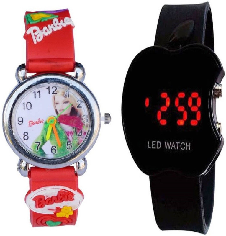 rkinso TOREK TO-09 FABULUS APPLE SHAPE LED Black WATCH FOR BOYS,GIRLS,MEN,WOMEN Red Barbi Watch - For Women Analog-Digital Watch  - For Boys & Girls