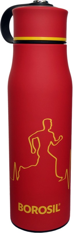 Borosil Hydra Active Flask, 500ML, Red 500 ml Bottle(Pack of 1, Red)