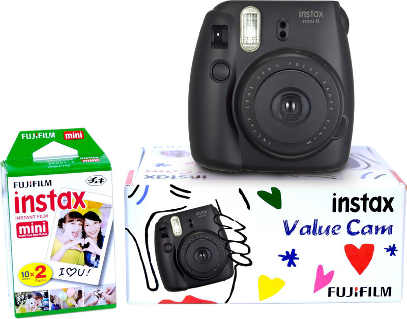 Fujifilm Instax Camera Instax mini 8 Value Cam (Black) Instant Camera(Black)