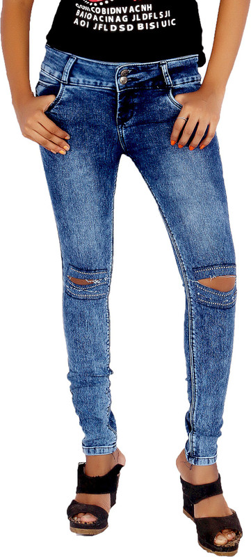 Mystix Skinny Women Blue Jeans