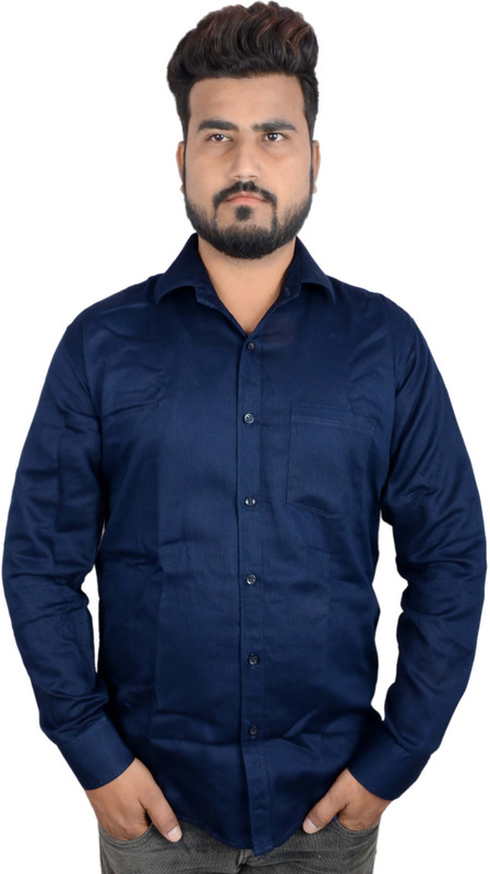 sub kuch Men & Women Solid Casual Dark Blue Shirt