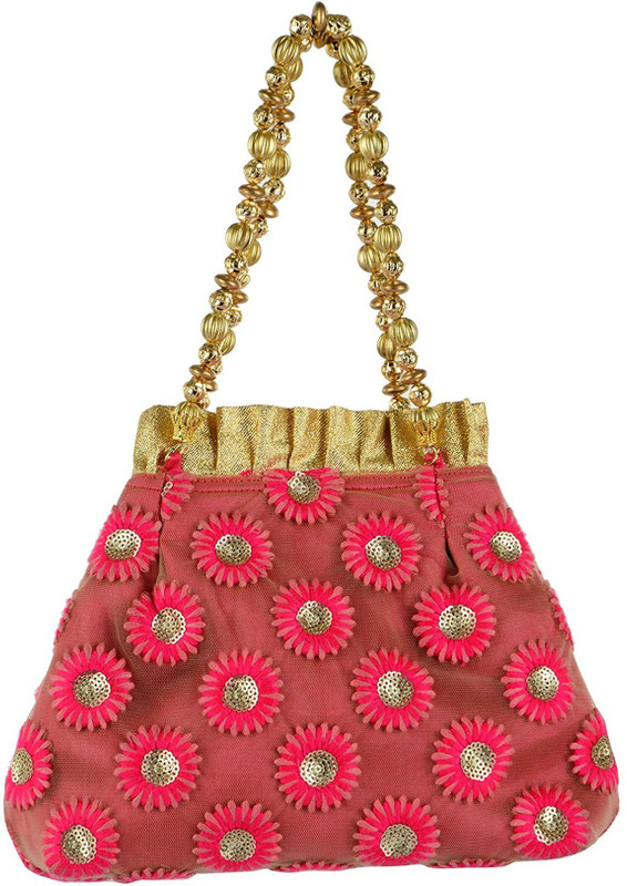 Buy Tooba Handicraft Tooba Handicraft Party Wear Hand Embroidered Box Clutch Bag Purse Potli For Bridal Casual Party Wedding Potli Pink Online at desertcartSeychelles