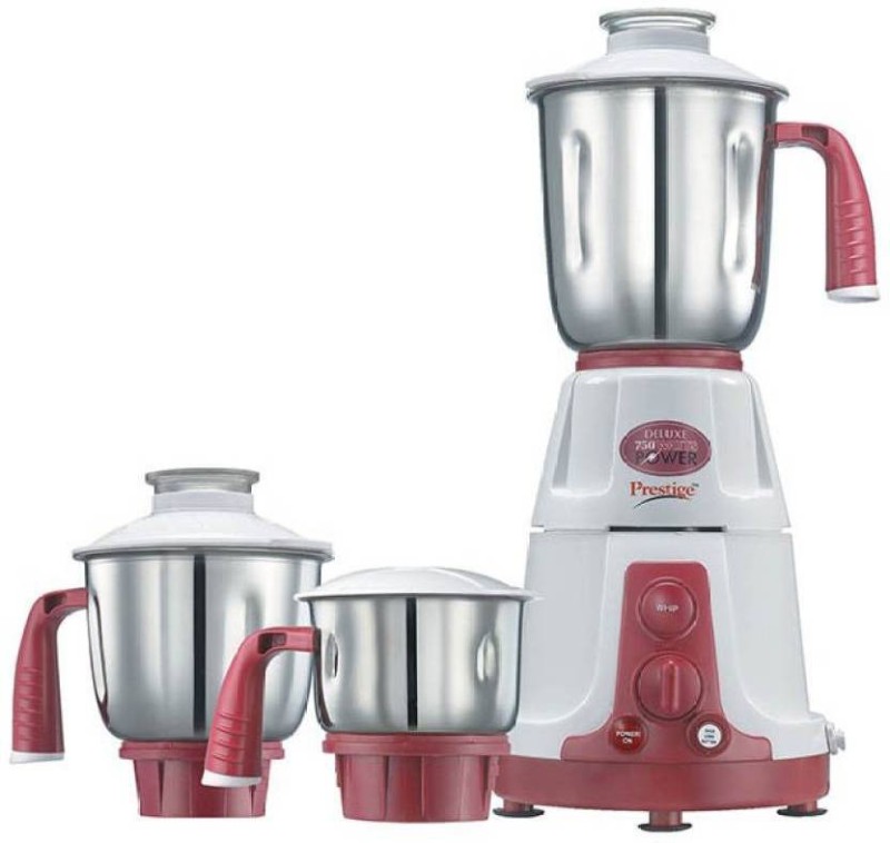 Prestige 41319 Deluxe -vs 750 W Mixer Grinder(red and white, 3 Jars)