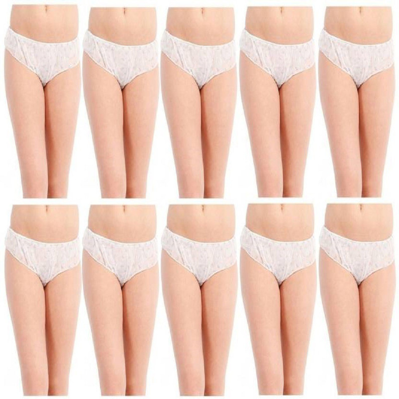 alexa india Women Disposable White Panty(Pack of 10)