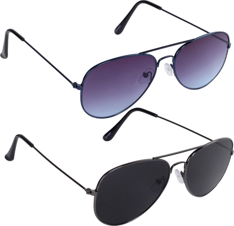 Reyda Aviator, Aviator Sunglasses(Black, Violet)