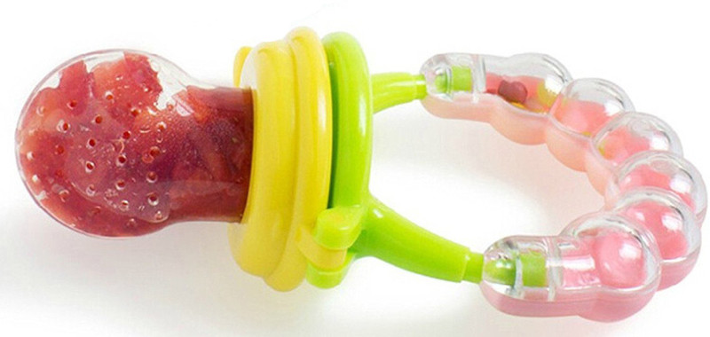 PRESENTSALE Fresh Fruit Vegetables Food Nibbler Cum Rattle Teether Rattle Teether(Multicolor)