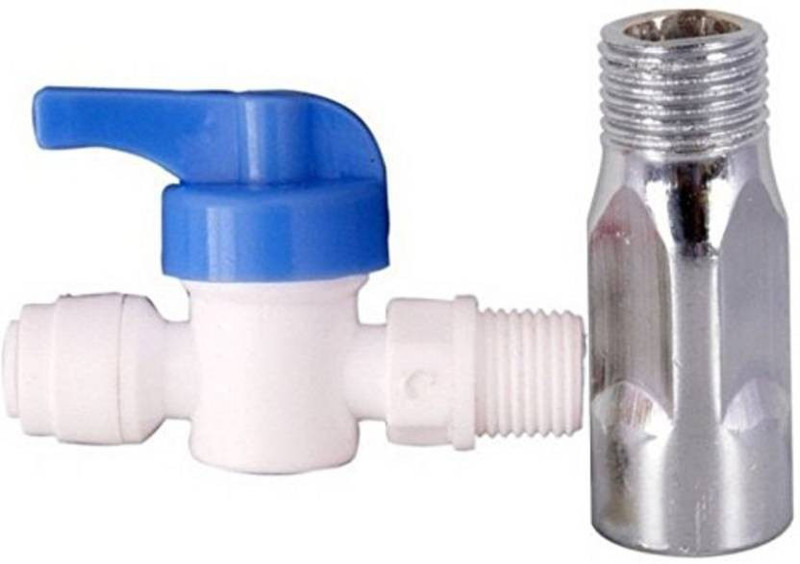 bharat traders Inlet Ball Valve Set 1/4" + Plastic Connector for Connectio Solid Filter Cartridge(0, Pack of 2)