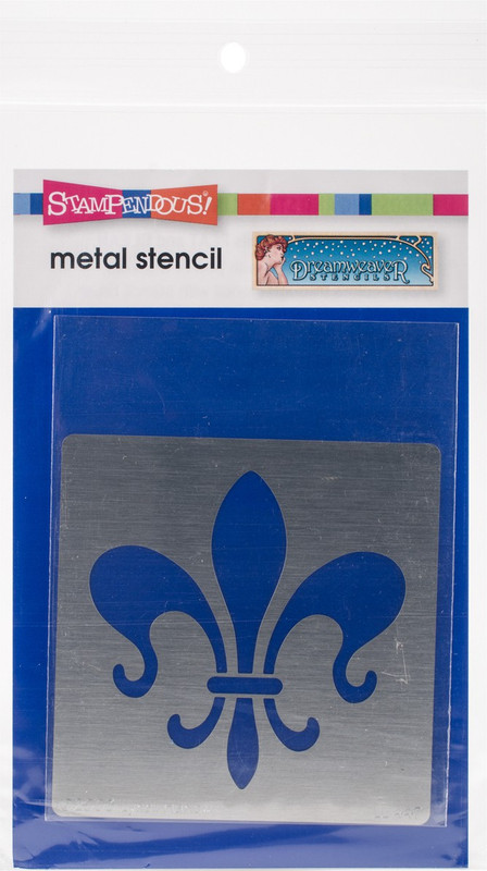 Stampendous Dreamweaver Metal Stencil 4"X6.875" - Fleur De Lis