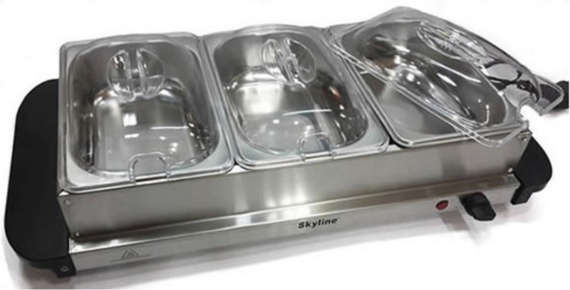 Skyline VTL-9555 Buffet Server Electric Cooking Heater(3 Burner)