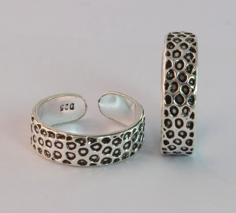kukshya toe ring Sterling Silver Sterling Silver Plated Toe Ring Set
