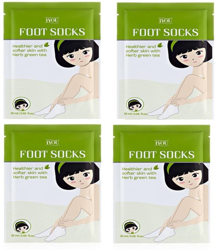 IYOU Pack of 4 Moisturizing Foot Socks(80 ml, Set of 4)