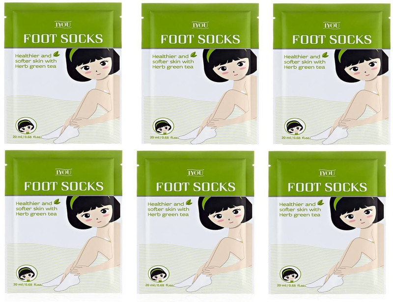 IYOU Pack of 6 Moisturizing Foot Sock(120 ml, Set of 6)