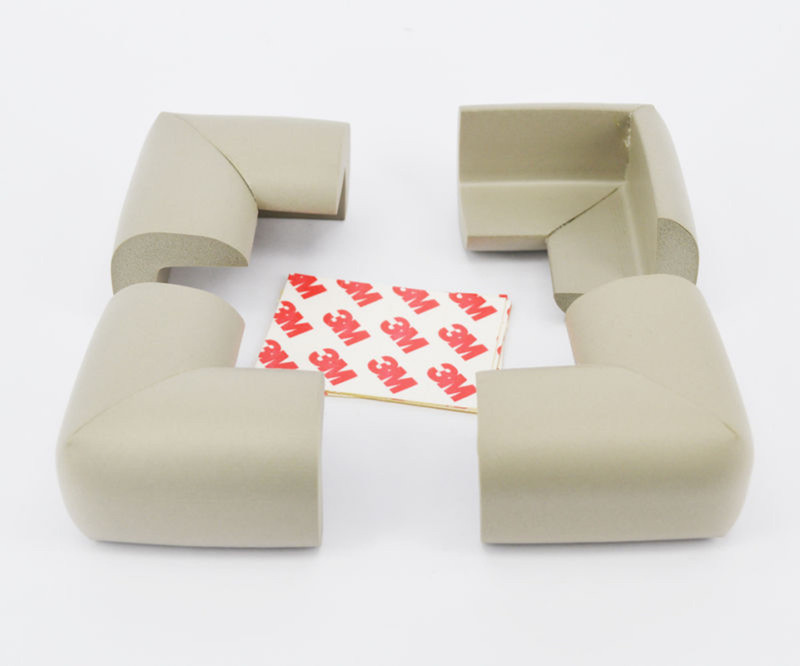 babycorner 8 Pcs Child Safety Corner Guards for Furniture, Dining Table, Side Table, Bed Corners (Brown Colour) 8 Pieces …(White)