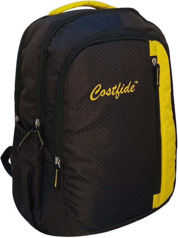 costfide Light Weight Sturdy Durable laptop 25 L Backpack(Black)