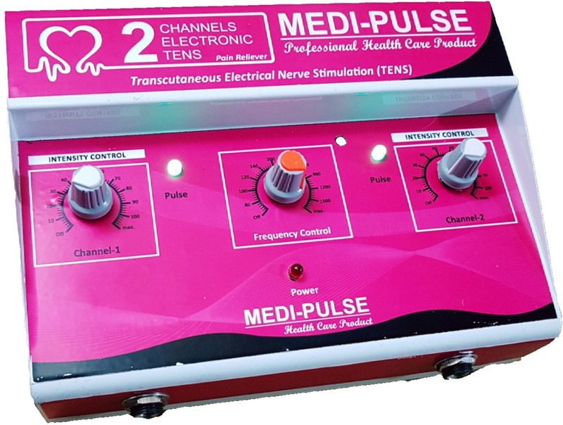 MEDI-PLUSE 2CH TENS MACHINE ( PINK ) muscle stimulater Electrotherapy Electrotherapy Device(2CH TENS MACHINE ( PINK ))
