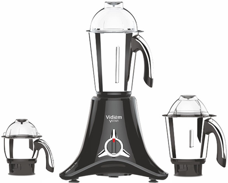 Vidiem V Star Chrome 750 W Mixer Grinder(Black, 3 Jars) Vidiem V Star Chrome 750 W Mixer Grinder(Black, 3 Jars)