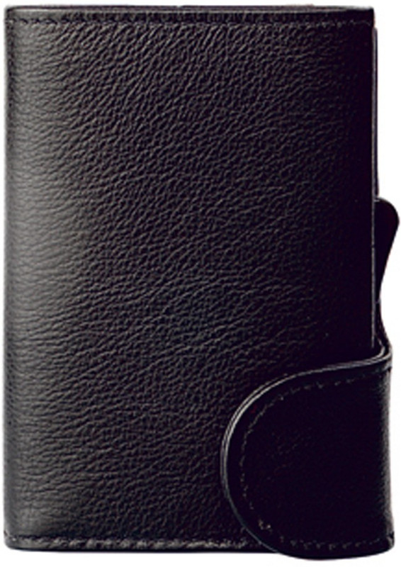 Hidepark Men Black Genuine Leather Card Holder(10 Card Slots)