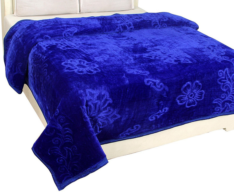 selective Solid Double Blanket(Polyester, Royal Blue)