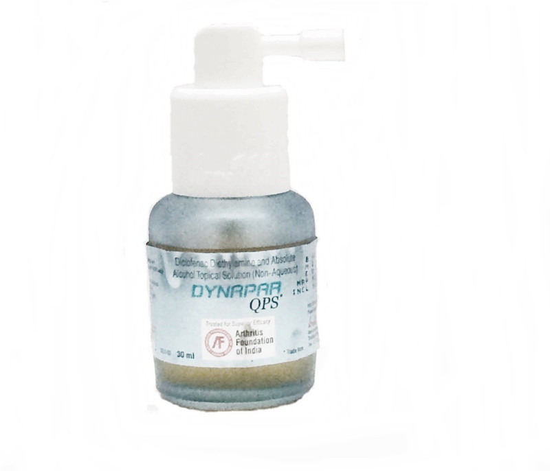 Dynapar Diclofenac Diethylamine & Absolute Topical Solution (Non-Aqueous) Spray(30 ml)