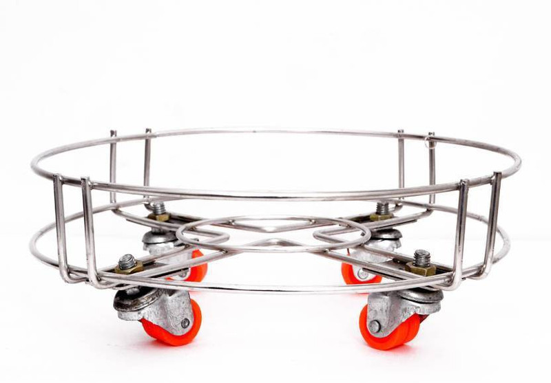 synosilver cylinder trolley Steel Kitchen Trolley