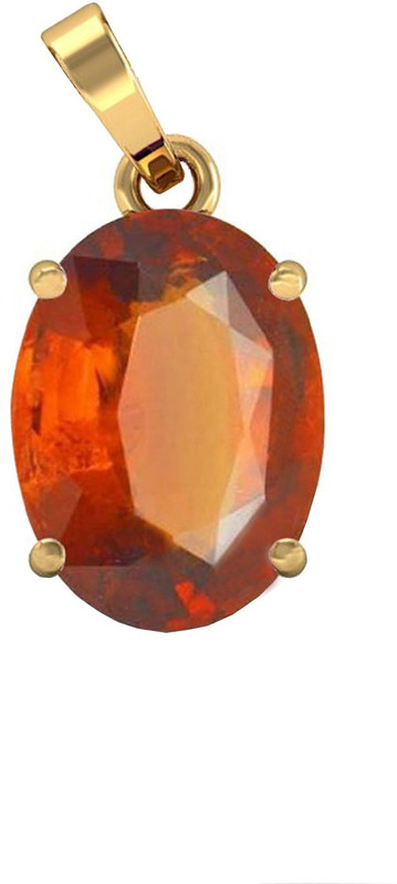 global gem testing lab Hessonite Garnet Pendent Gold-plated Garnet Stone Locket