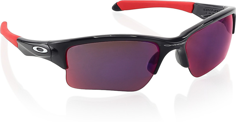 Oakley QUARTER JACKET Wrap-around Sunglass(Red)