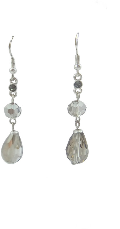 bharat sales Earrings silver Color Fashion Jewelry Pretty Earring, Drop Earrings Fancy Collection for Women & Girls Wedding Jewelry Best Gift Earring Collection Cubic Zirconia Alloy Drops & Danglers