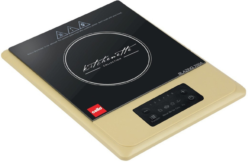 Cello BLAZING700A Induction Cooktop(Black, Gold, Touch Panel)