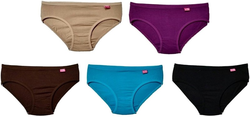 Shreeparna Women Hipster Multicolor Panty(Pack of 5)