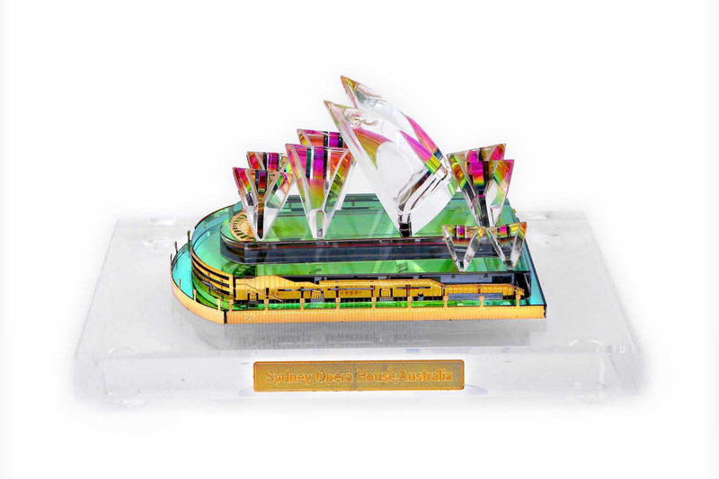 kolambas Kolambas Crystal 24 karat Gold Plated SYDNEY HOUSE Home Decorative Model Miniature Souvenir Corporate Decorative Showpiece  -  5 cm(Crystal, Gold Plated, Gold)